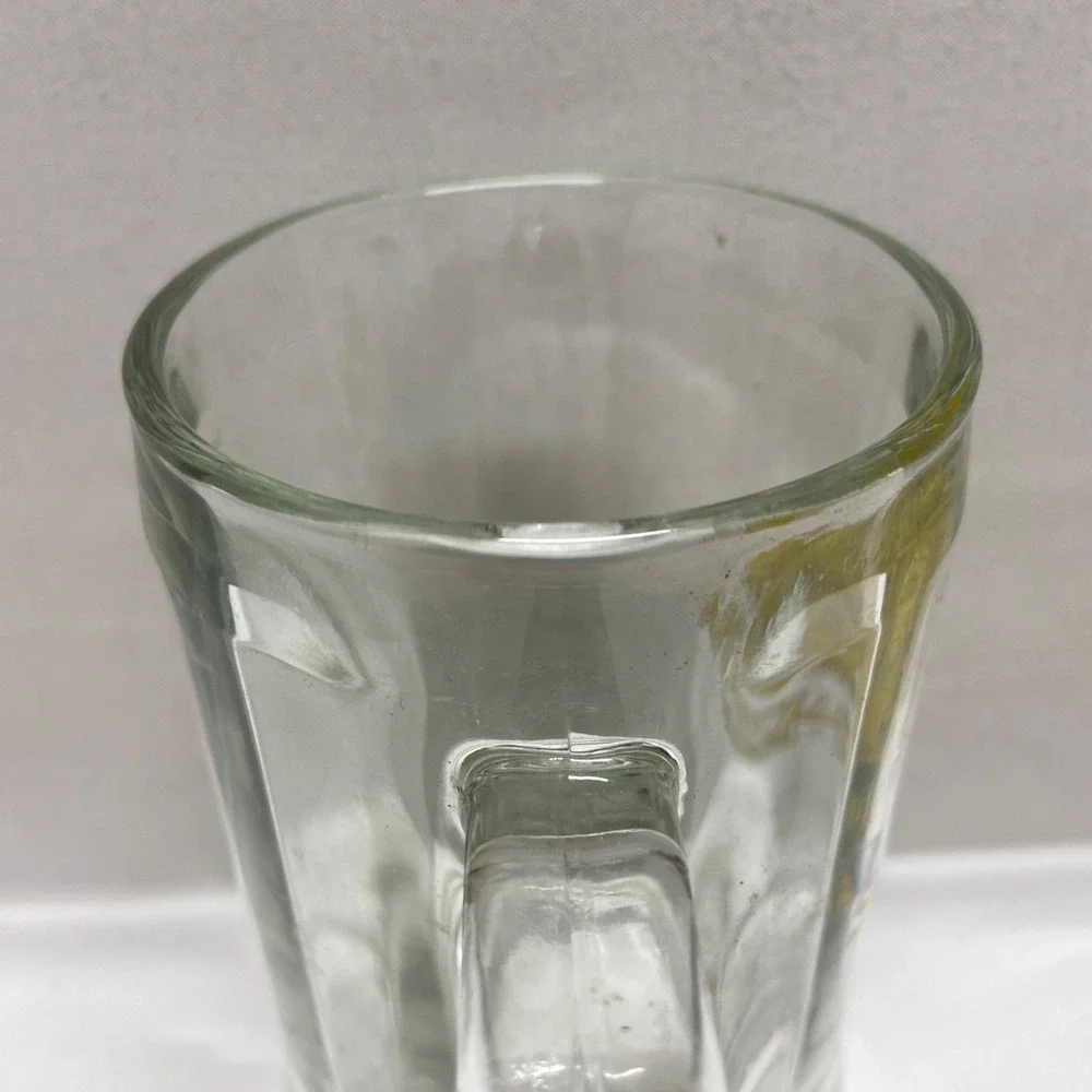 Singha Beer Mug Original Thailand Glass Collectible 12oz Drink ware GUC